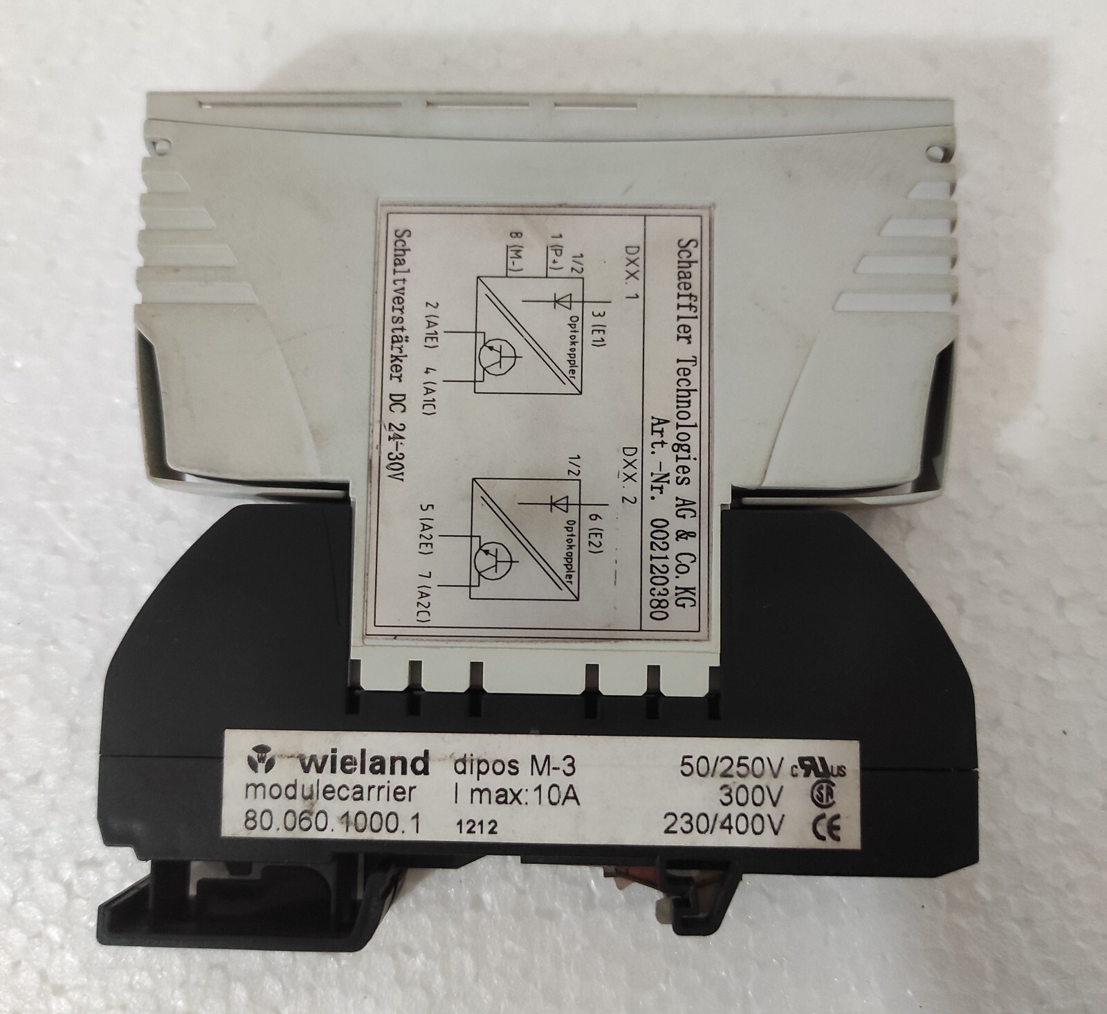Wieland Module Holder Typ80.060.1000.1 Dipos M-3 With Schaeffler 002120380 Lot 3